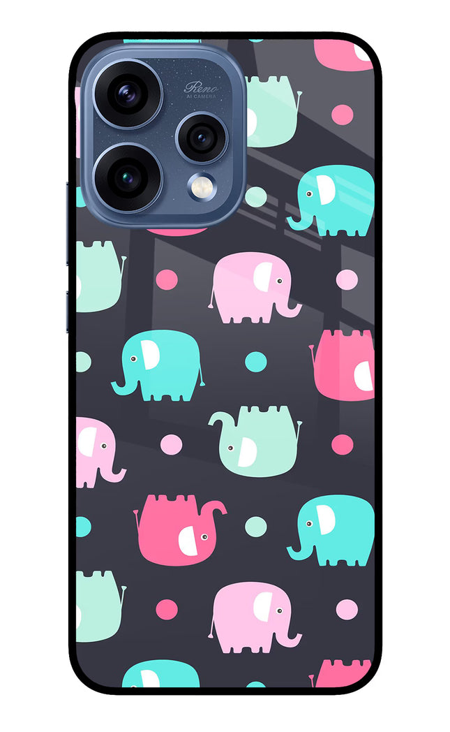 Elephants Oppo Reno15 5G Glass Case