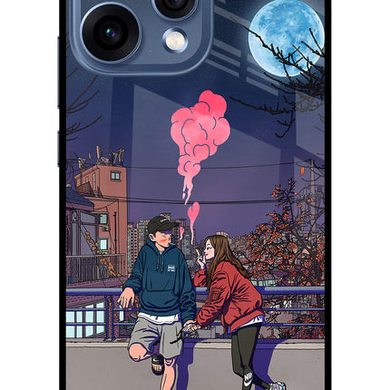 Chilling Couple Oppo Reno15 5G Glass Case