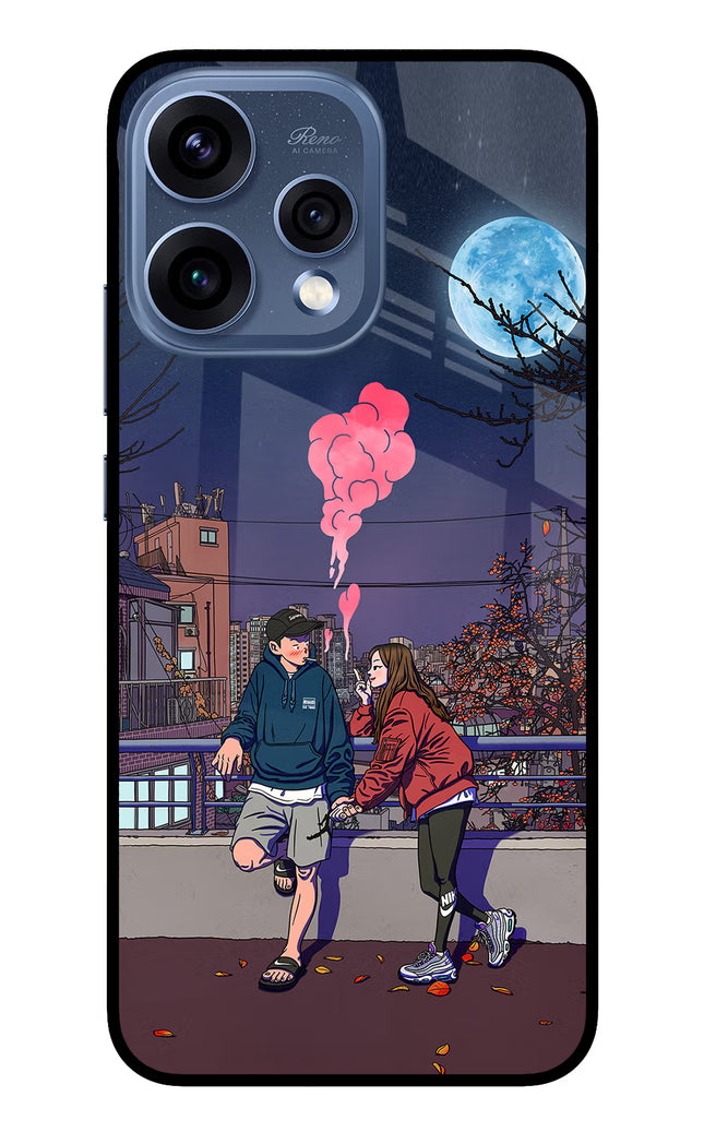 Chilling Couple Oppo Reno15 5G Glass Case