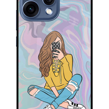 Selfie Girl Oppo Reno15 5G Glass Case