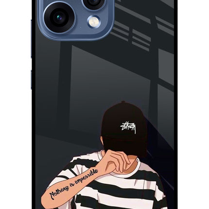 Aesthetic Boy Oppo Reno15 5G Glass Case