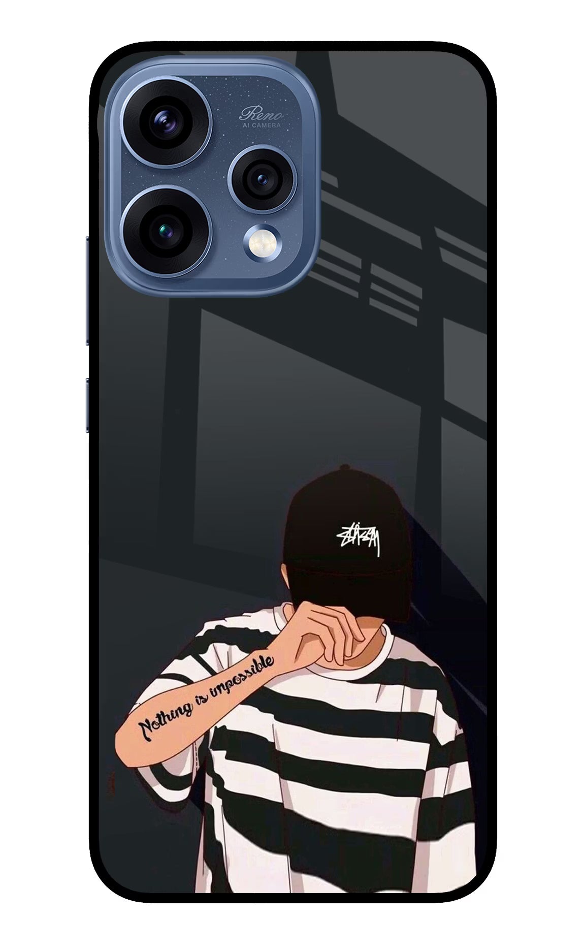 Aesthetic Boy Oppo Reno15 5G Glass Case