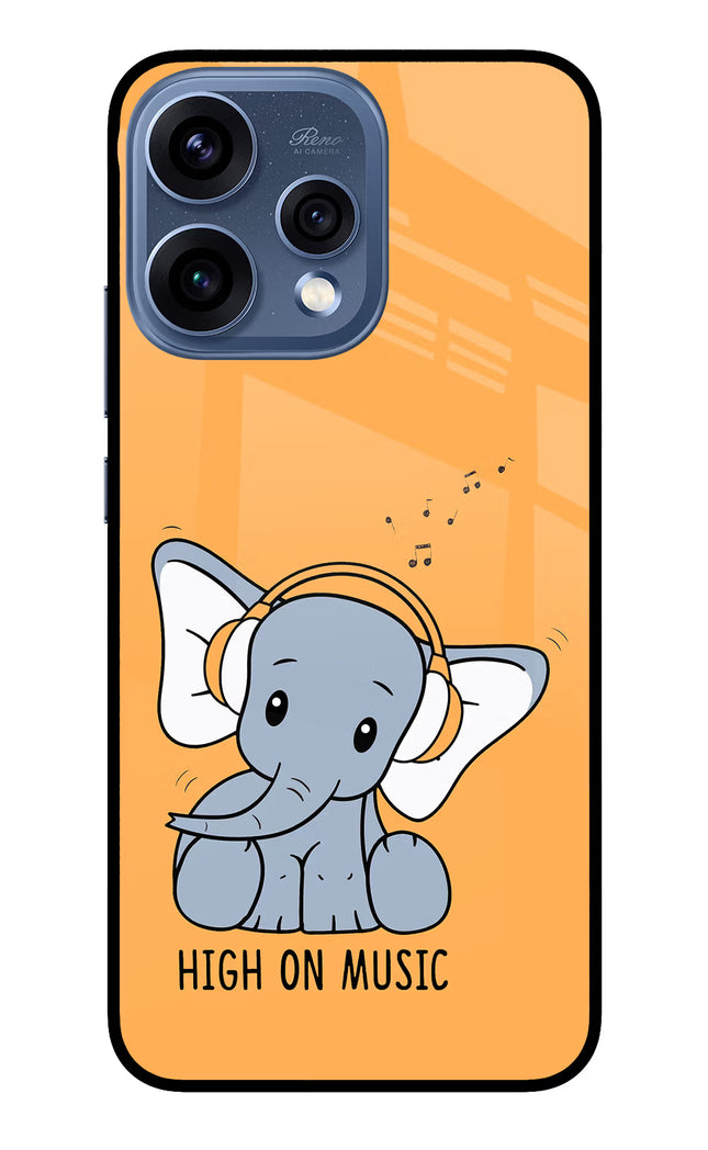 High On Music Oppo Reno15 5G Glass Case