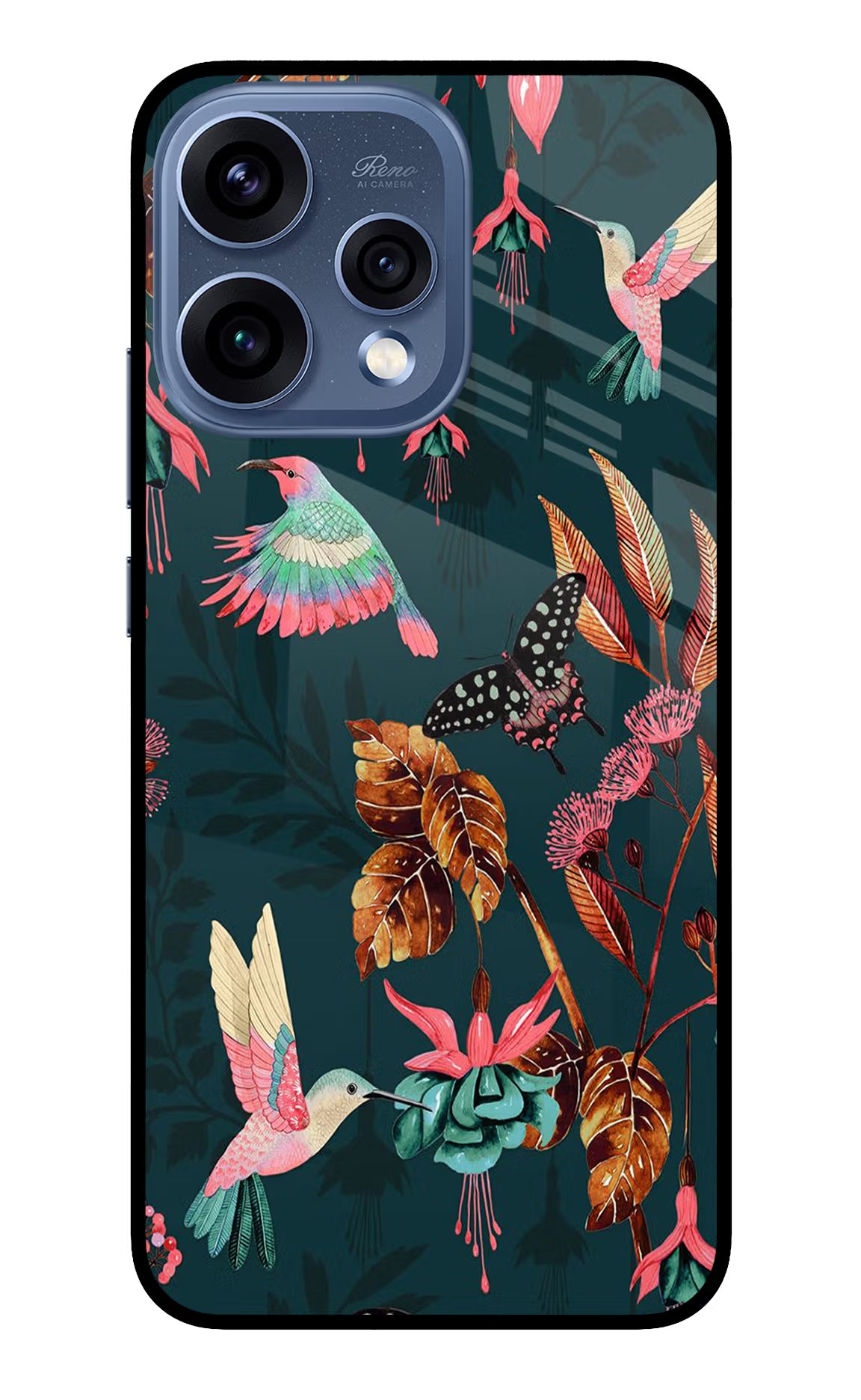 Birds Oppo Reno15 5G Glass Case Back Cover by Casekaro