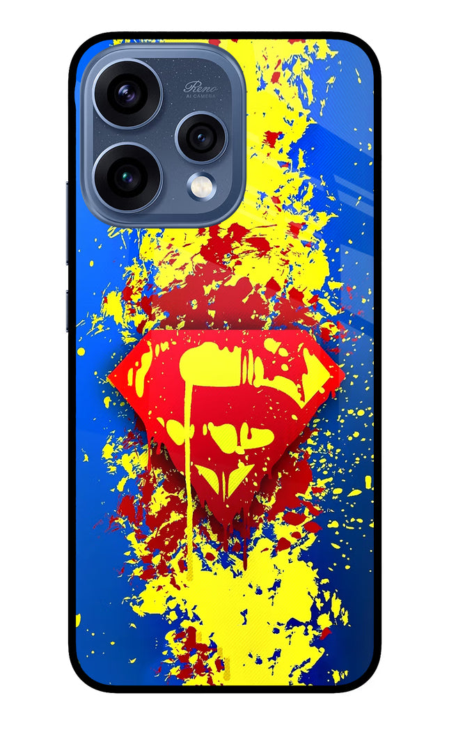 Superman logo Oppo Reno15 5G Glass Case