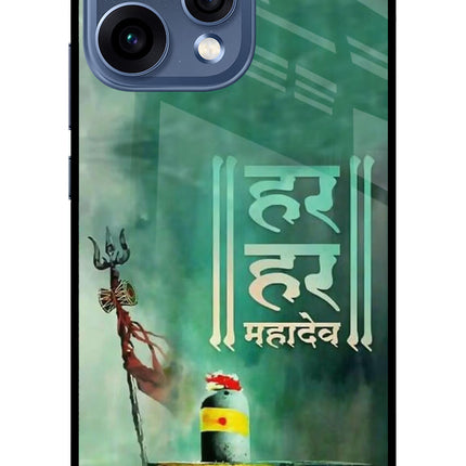 Har Har Mahadev Shivling Oppo Reno15 5G Glass Case