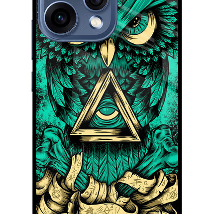 Green Owl Oppo Reno15 5G Glass Case