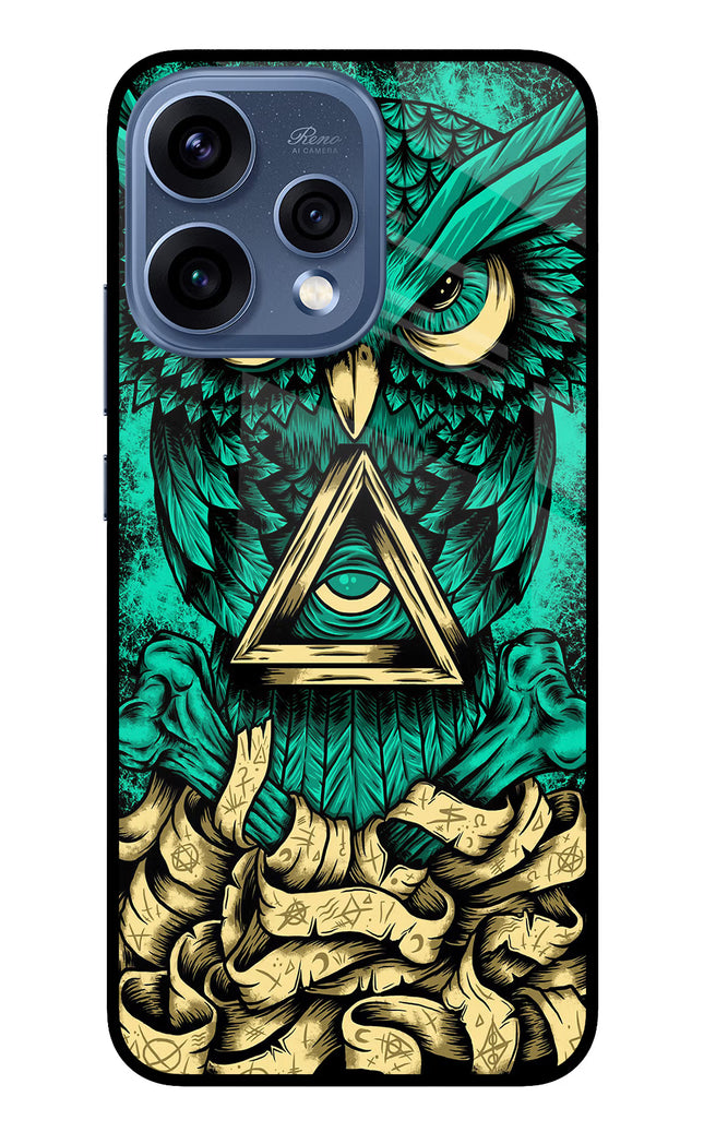 Green Owl Oppo Reno15 5G Glass Case