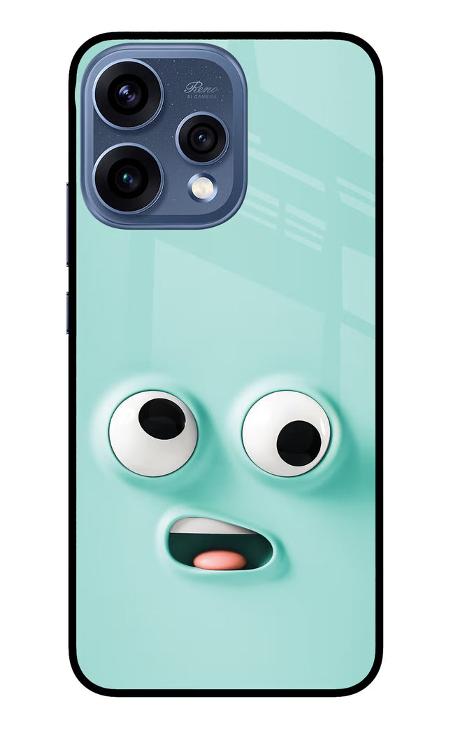Funny Cartoon Oppo Reno15 5G Glass Case