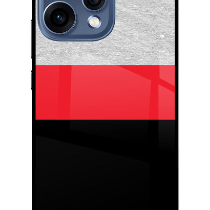 Tri Color Pattern Oppo Reno15 5G Glass Case