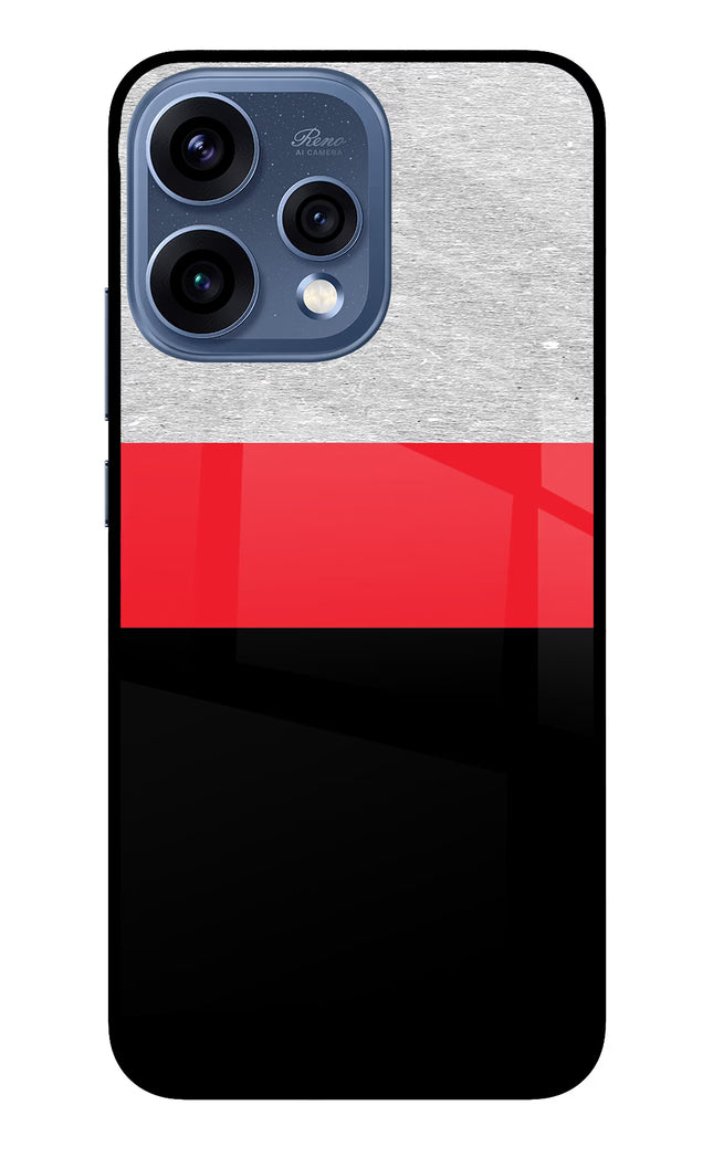 Tri Color Pattern Oppo Reno15 5G Glass Case