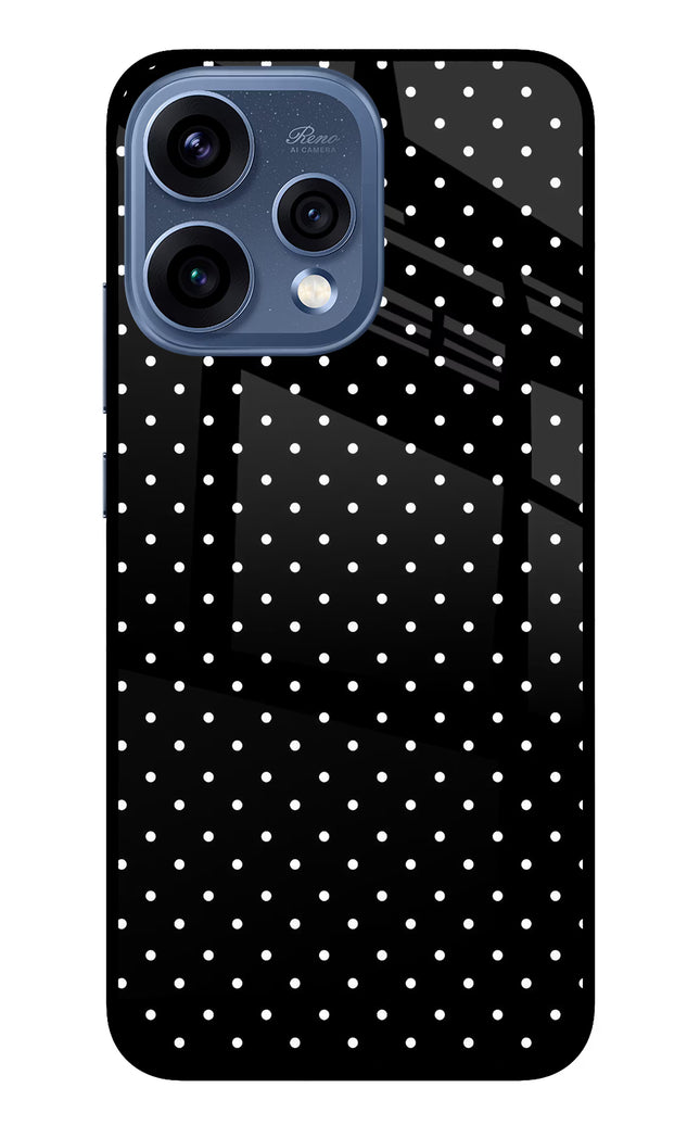 White Dots Oppo Reno15 5G Glass Case