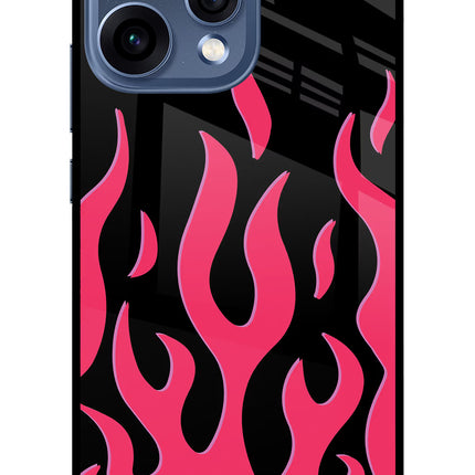 Fire Flames Oppo Reno15 5G Glass Case