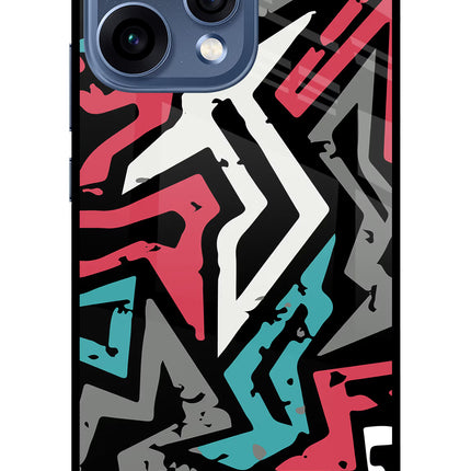 Geometric Graffiti Oppo Reno15 5G Glass Case