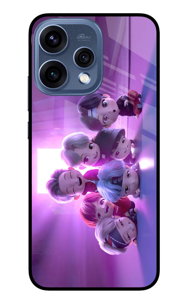 BTS Chibi Oppo Reno15 5G Glass Case