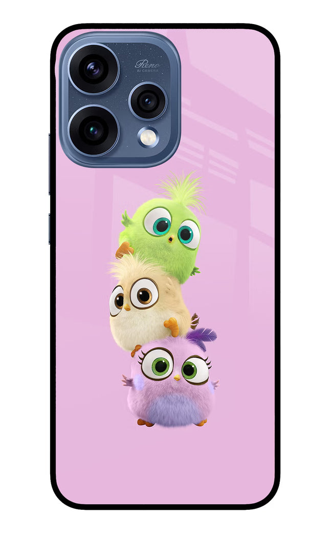 Cute Little Birds Oppo Reno15 5G Glass Case