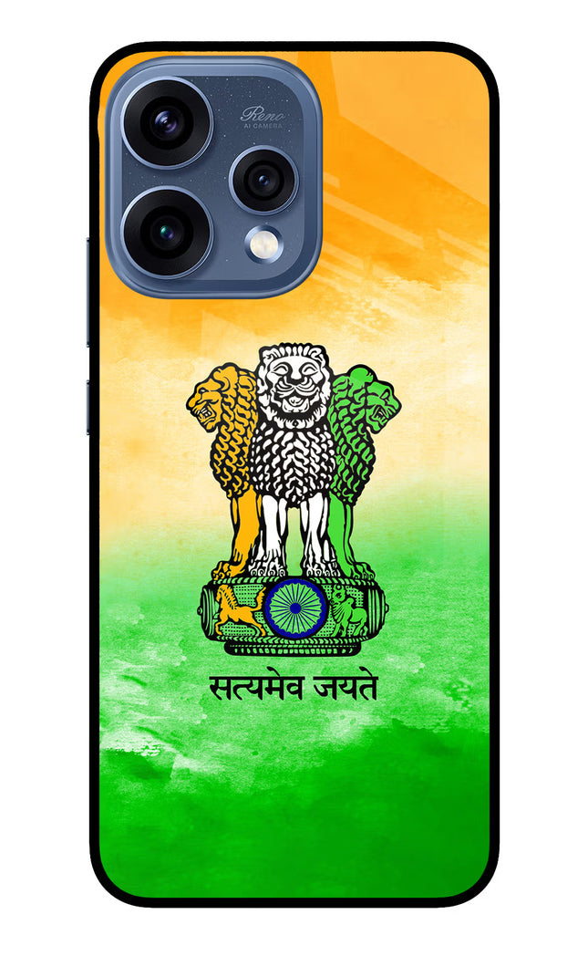 Satyamev Jayate Flag Oppo Reno15 5G Glass Case