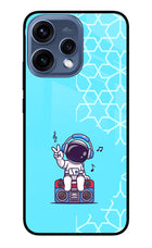 Cute Astronaut Chilling Oppo Reno15 5G Glass Case