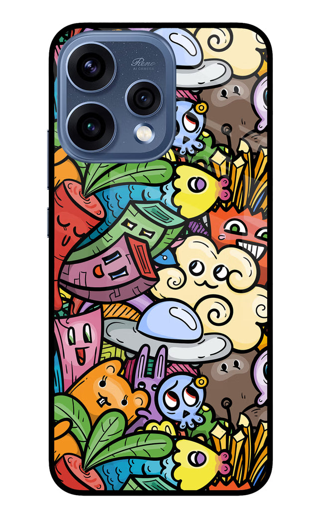 Veggie Doodle Oppo Reno15 5G Glass Case
