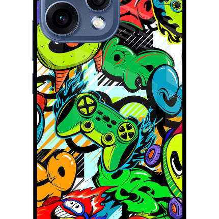 Game Doodle Oppo Reno15 5G Glass Case