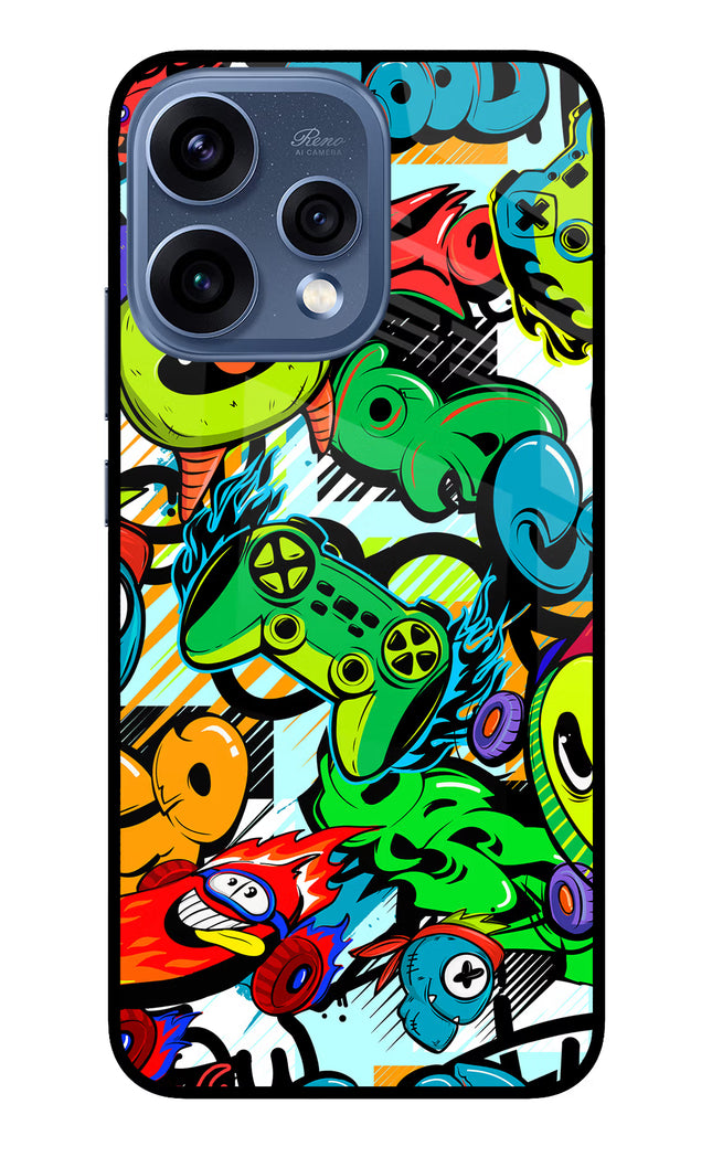 Game Doodle Oppo Reno15 5G Glass Case