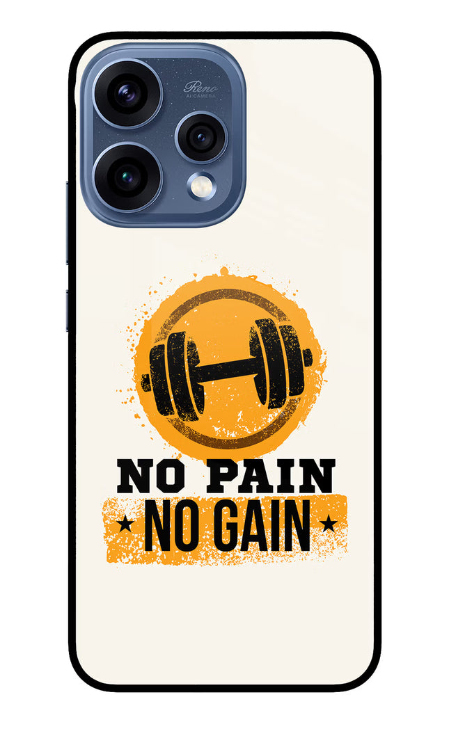 No Pain No Gain Oppo Reno15 5G Glass Case