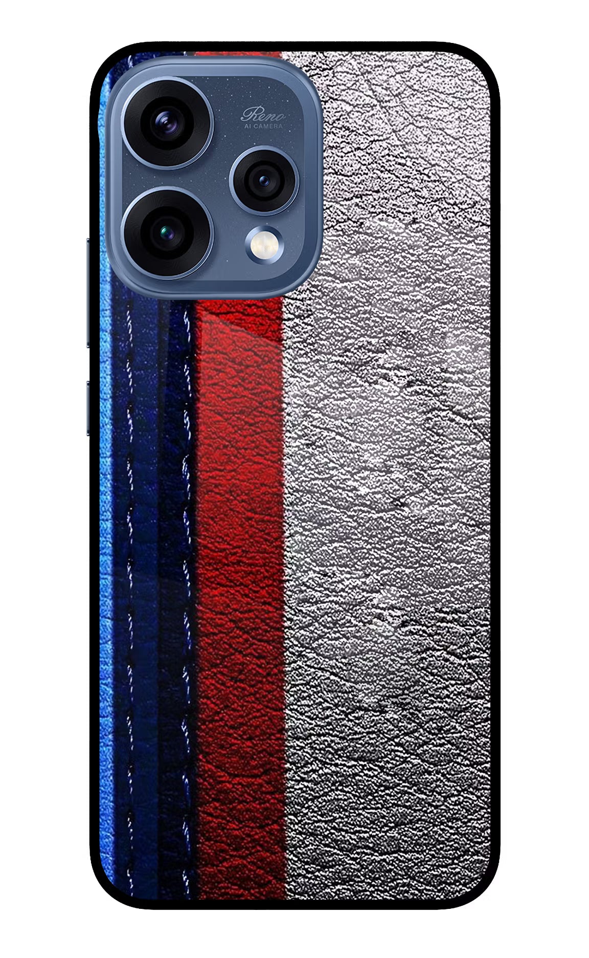BMW Stripes Oppo Reno15 5G Glass Case Back Cover by Casekaro