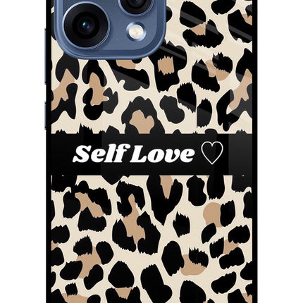 Leopard Print Self Love Oppo Reno15 5G Glass Case