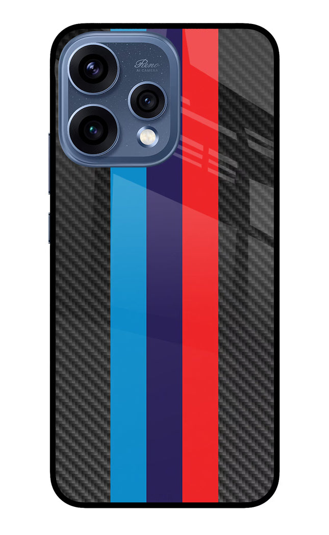 BMW Stripes Pattern Oppo Reno15 5G Glass Case