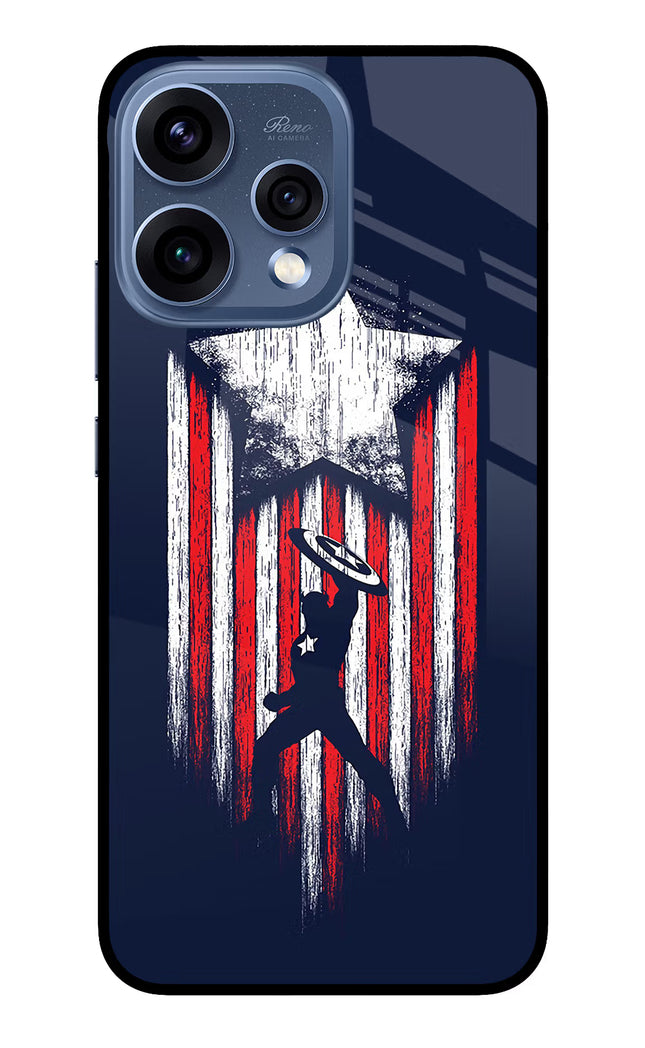 Captain America Marvel Art Oppo Reno15 5G Glass Case