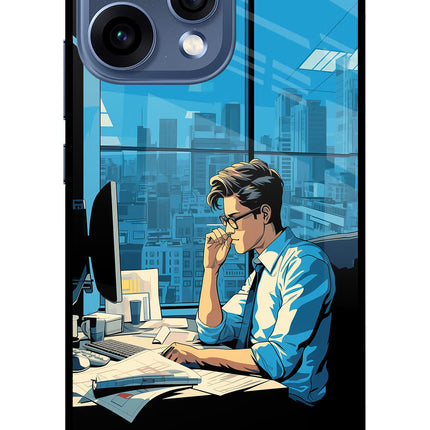 Focused Hustler (AI Generated) Oppo Reno15 5G Glass Case