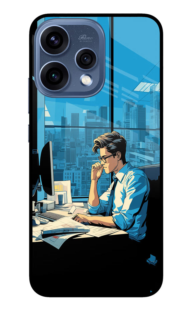 Focused Hustler (AI Generated) Oppo Reno15 5G Glass Case