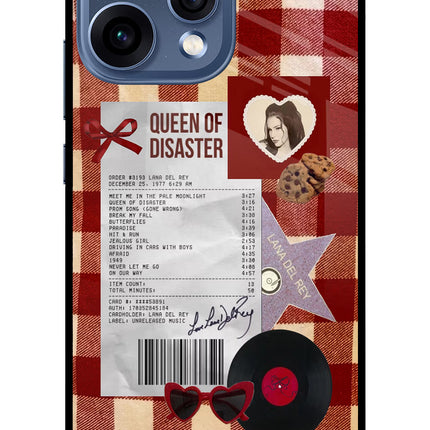 Queen of Disaster Oppo Reno15 5G Glass Case Back Cover by Casekaro