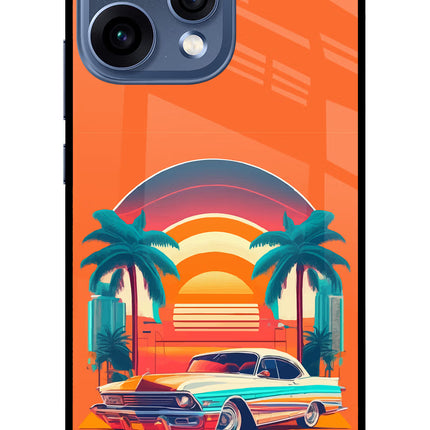 Palm Drive 80s Oppo Reno15 5G Glass Case