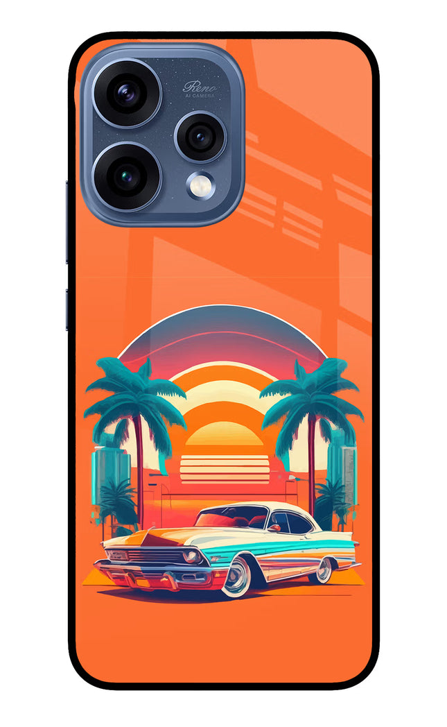 Palm Drive 80s Oppo Reno15 5G Glass Case