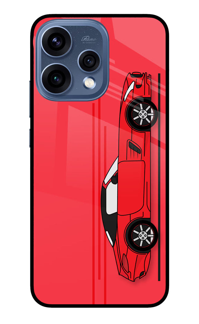 Red Velocity Oppo Reno15 5G Glass Case