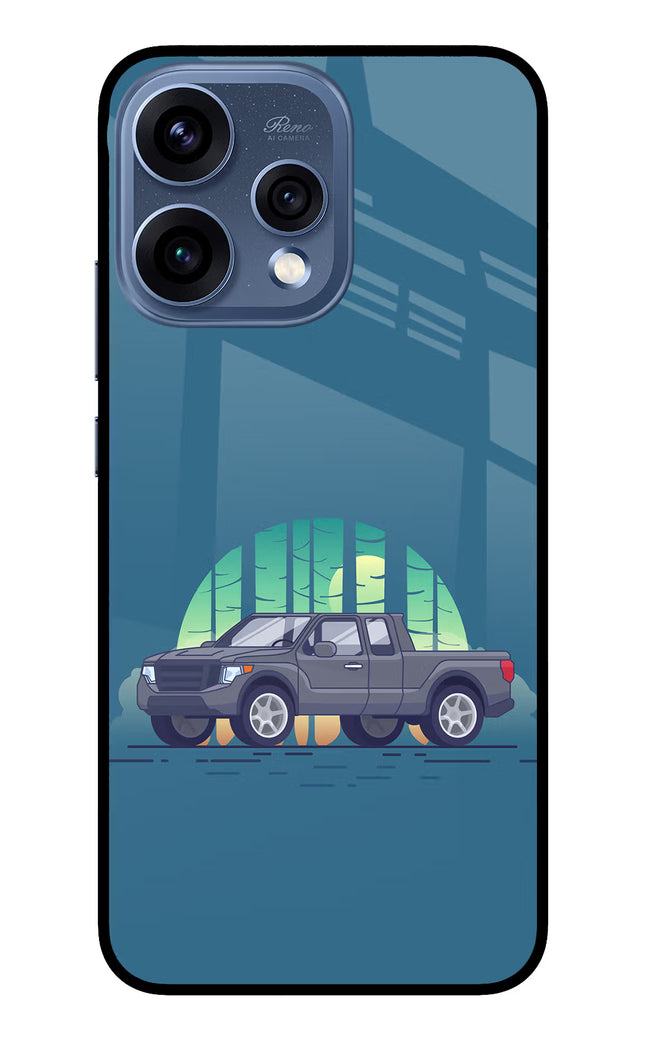 Retro Garage Vibe Oppo Reno15 5G Glass Case