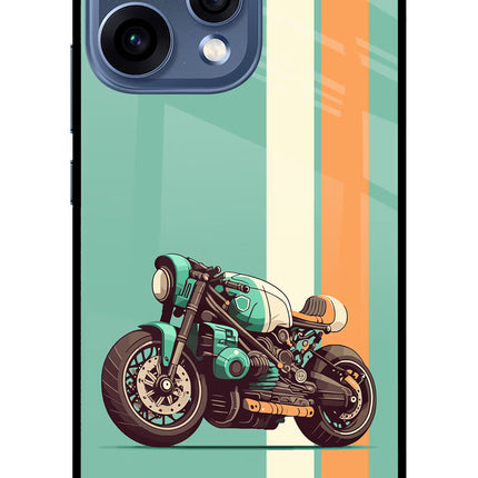 Striped Moto Drift Oppo Reno15 5G Glass Case