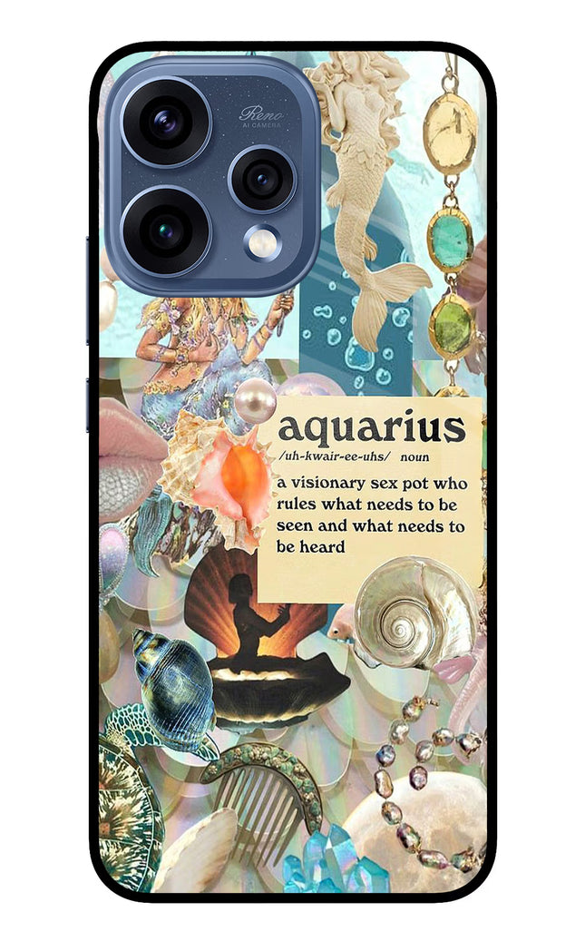 Aquarius Zodiac Oppo Reno15 5G Glass Case