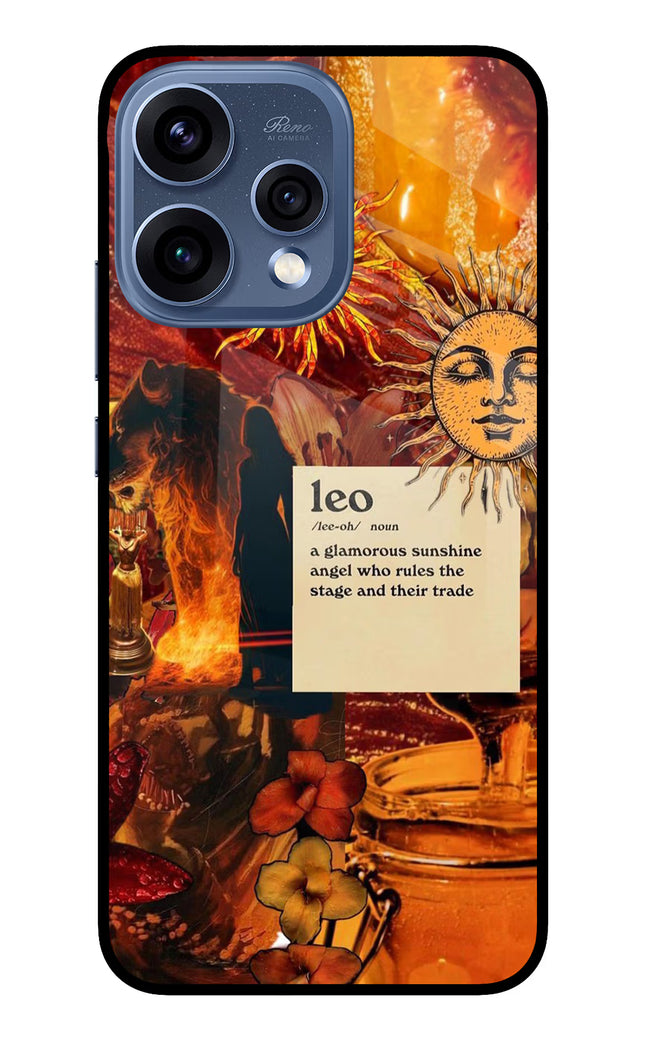 Leo Zodiac Oppo Reno15 5G Glass Case
