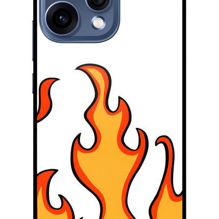 Fired Up – White Oppo Reno15 5G Glass Case