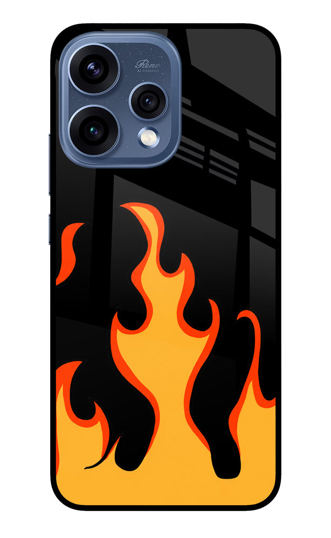 Fired Up – Black Oppo Reno15 5G Glass Case