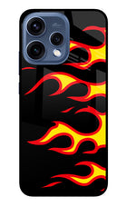 Side Sweep Flames Oppo Reno15 5G Glass Case