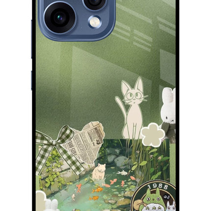 Aesthetic anime Oppo Reno15 5G Glass Case