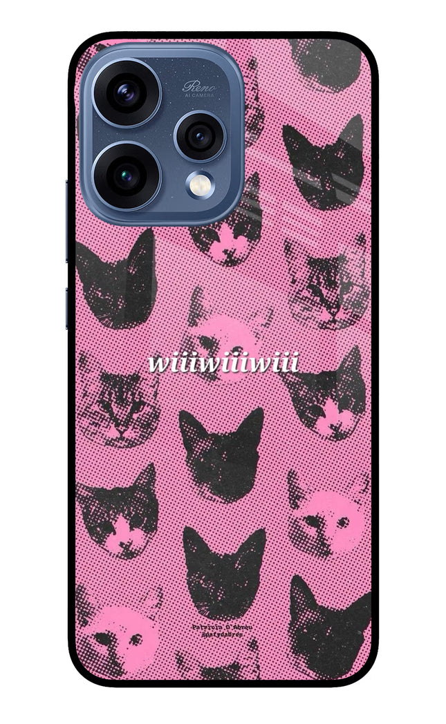Pink Cats Oppo Reno15 5G Glass Case