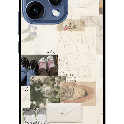 Soft Aesthetic Oppo Reno15 5G Glass Case