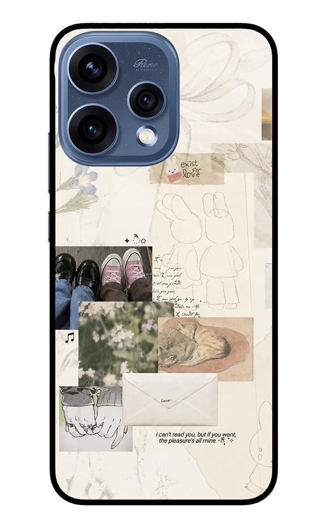 Soft Aesthetic Oppo Reno15 5G Glass Case