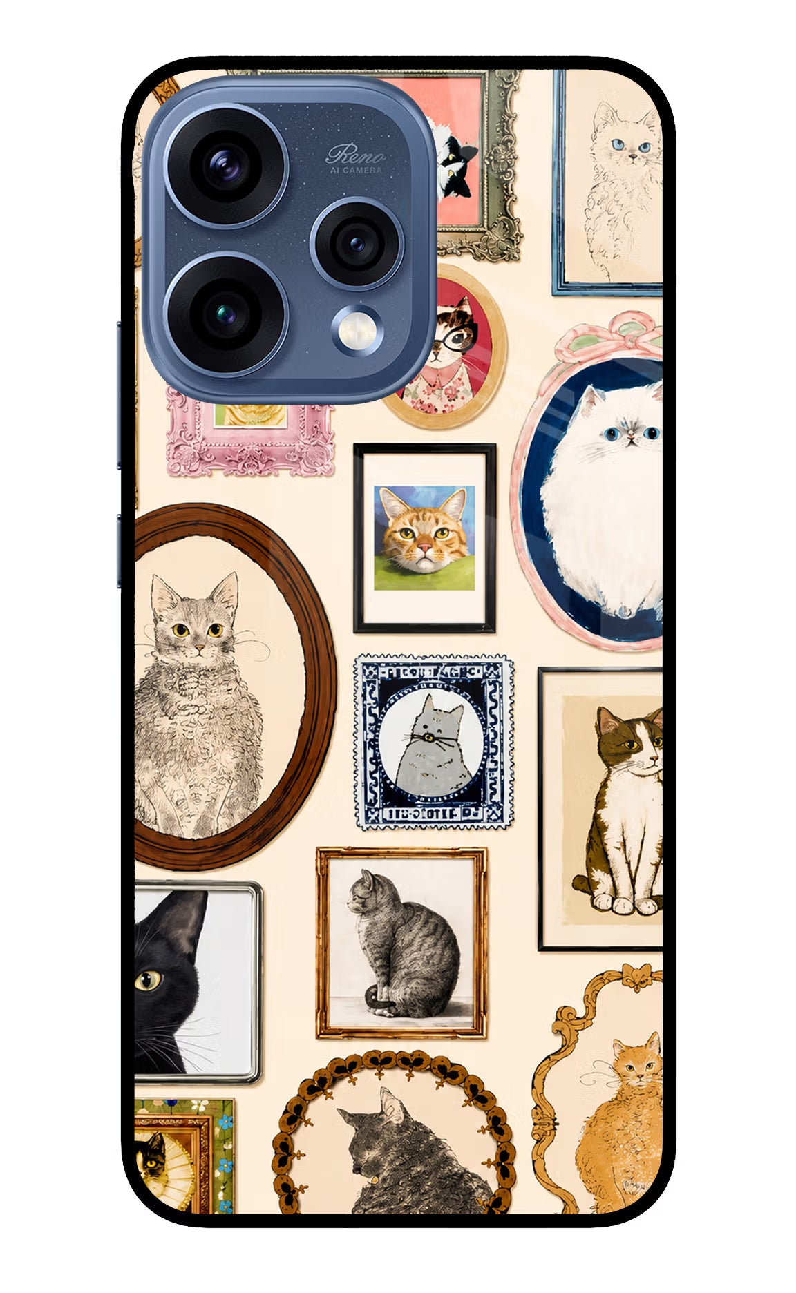 Mirror Cats Oppo Reno15 5G Glass Case