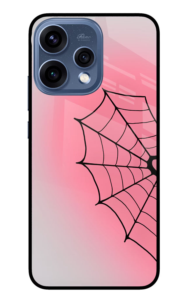 Pink Web Oppo Reno15 5G Glass Case