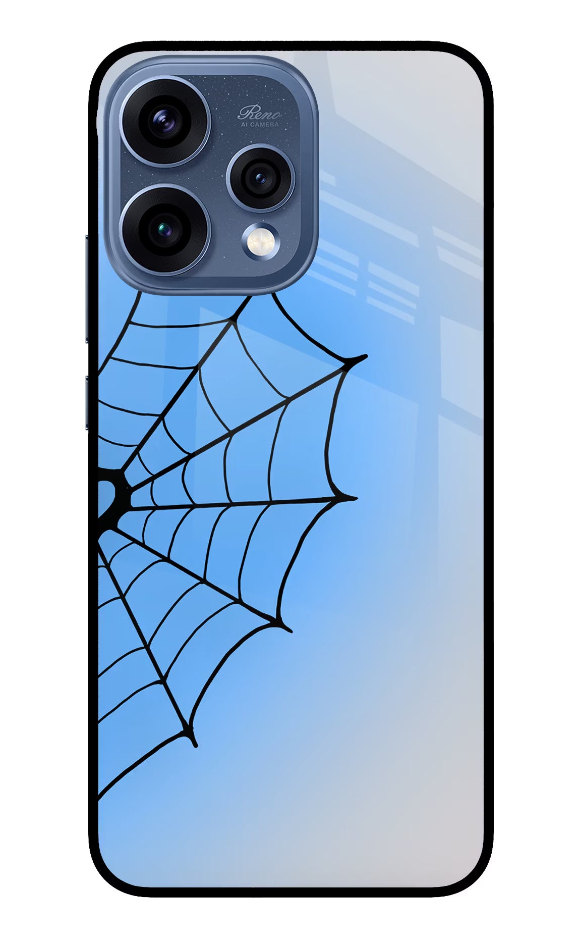 Blue Web Oppo Reno15 5G Glass Case